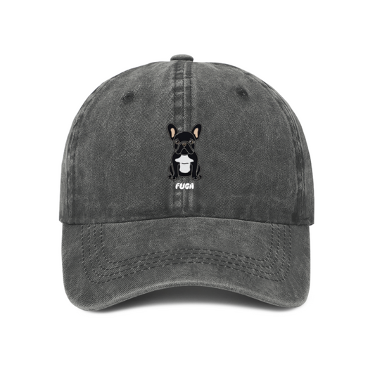 Frenchie Time Washed Baseball Cap