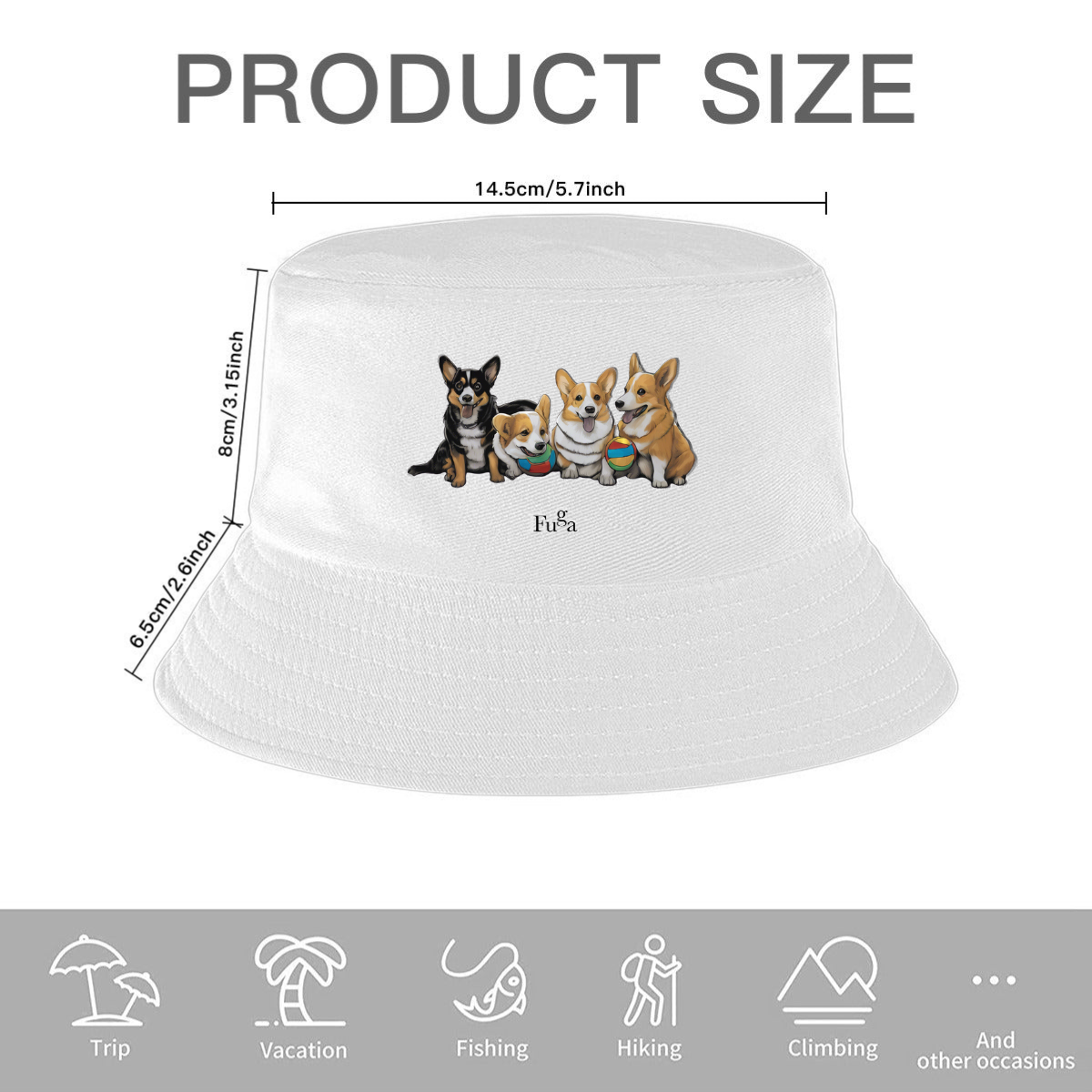 Corgi Chaos Bucket Hat