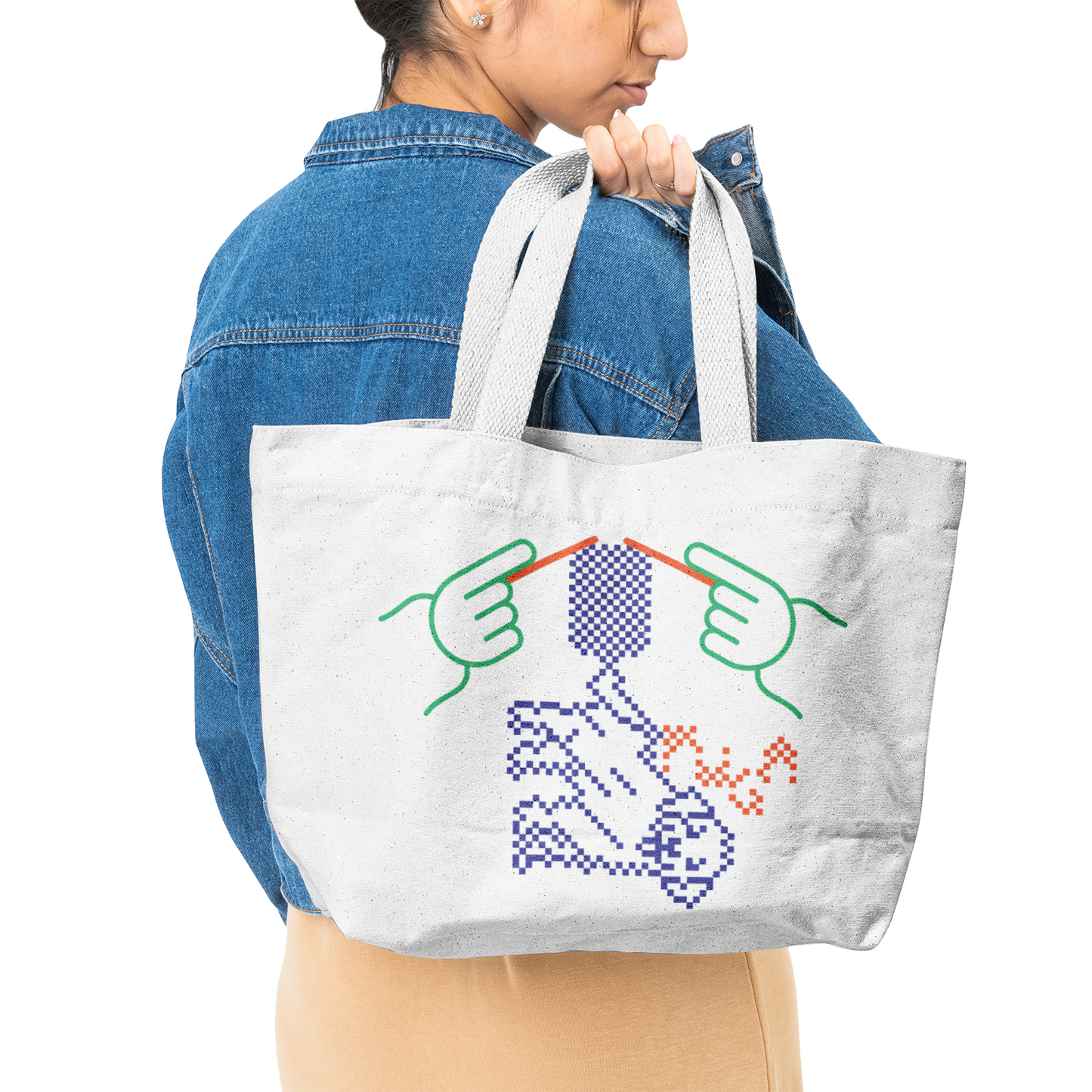 Grandma's Artwork Canvas Tote Bags