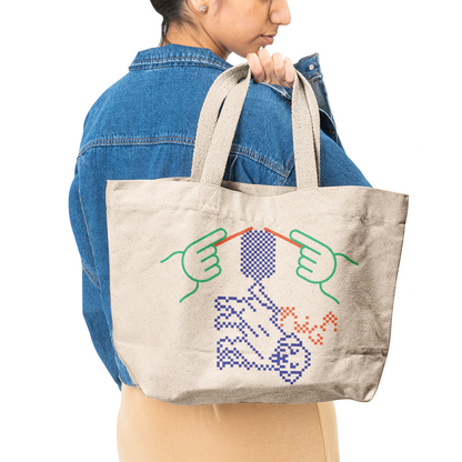 Grandma's Artwork Canvas Tote Bags