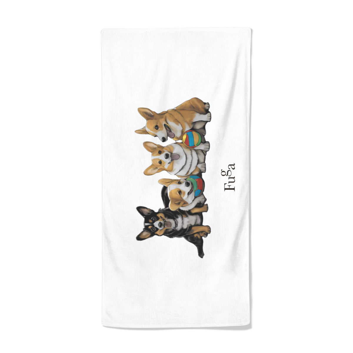 Corgi Chaos Microfiber Towel