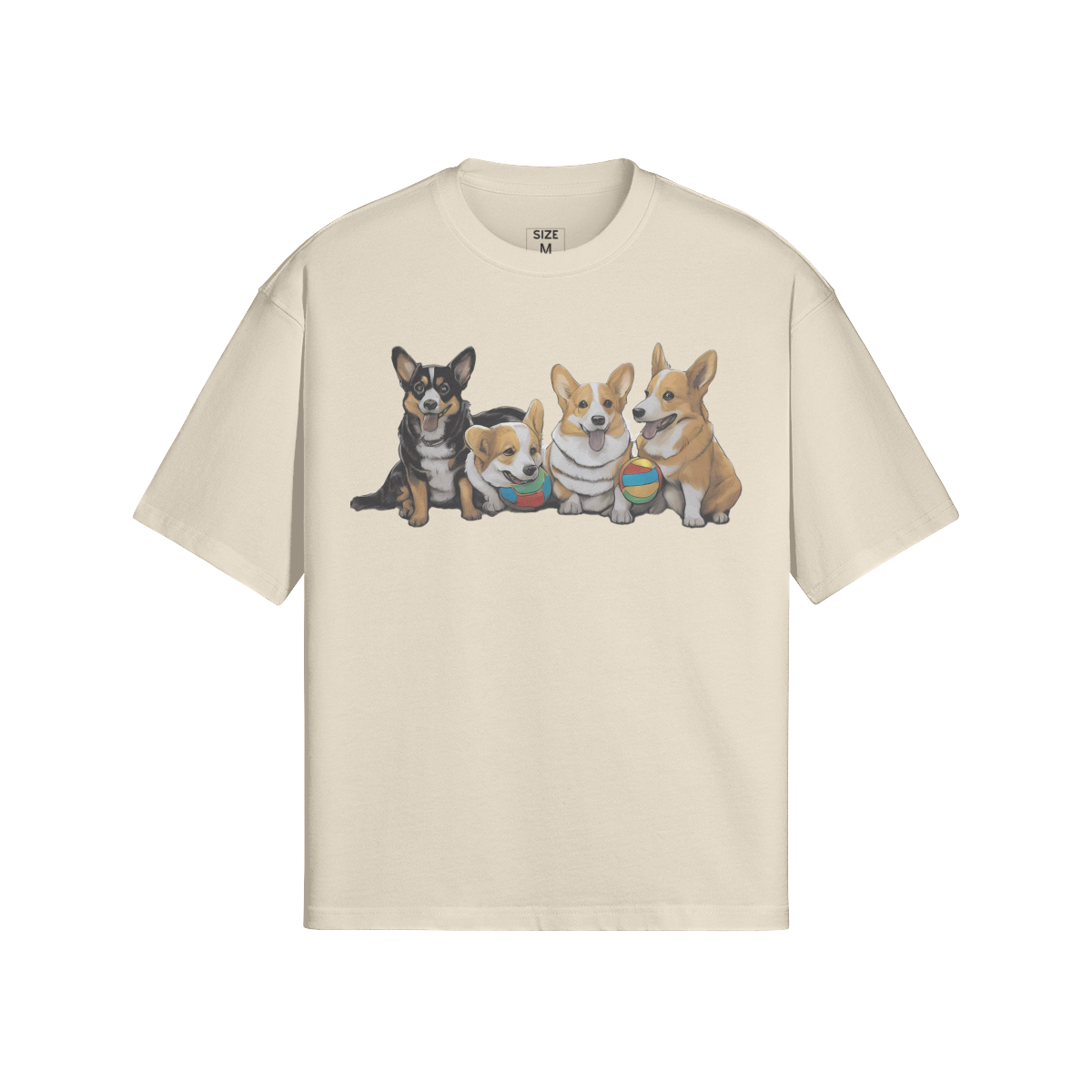 Corgi Chaos Boxy Tee