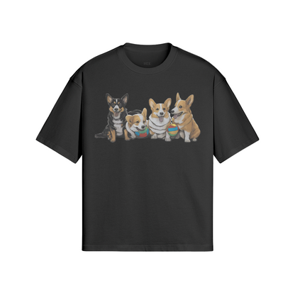 Corgi Chaos Boxy Tee