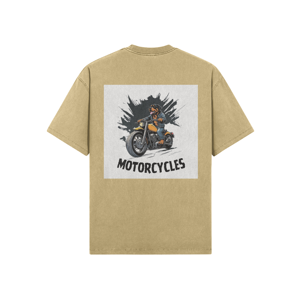 Moto Rottie Oversized Washed Tee