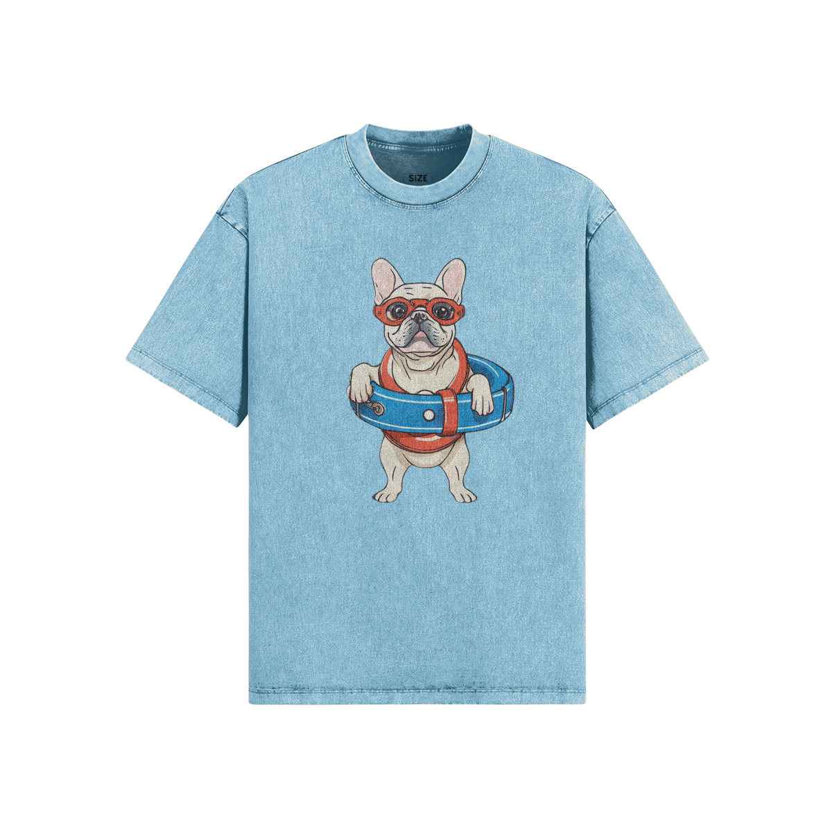 Floating Friend Oversized Snow Wash Tee