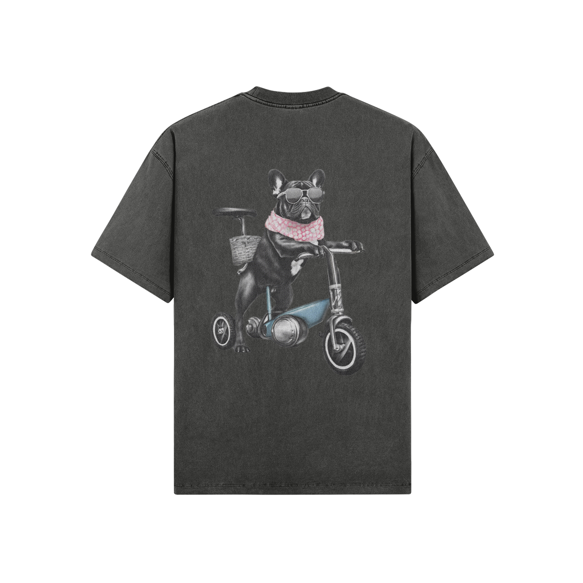 Frenchie Roadster Oversized Washed Tee