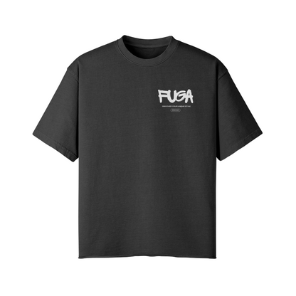 Shiba Skater Faded Raw Hem Tee