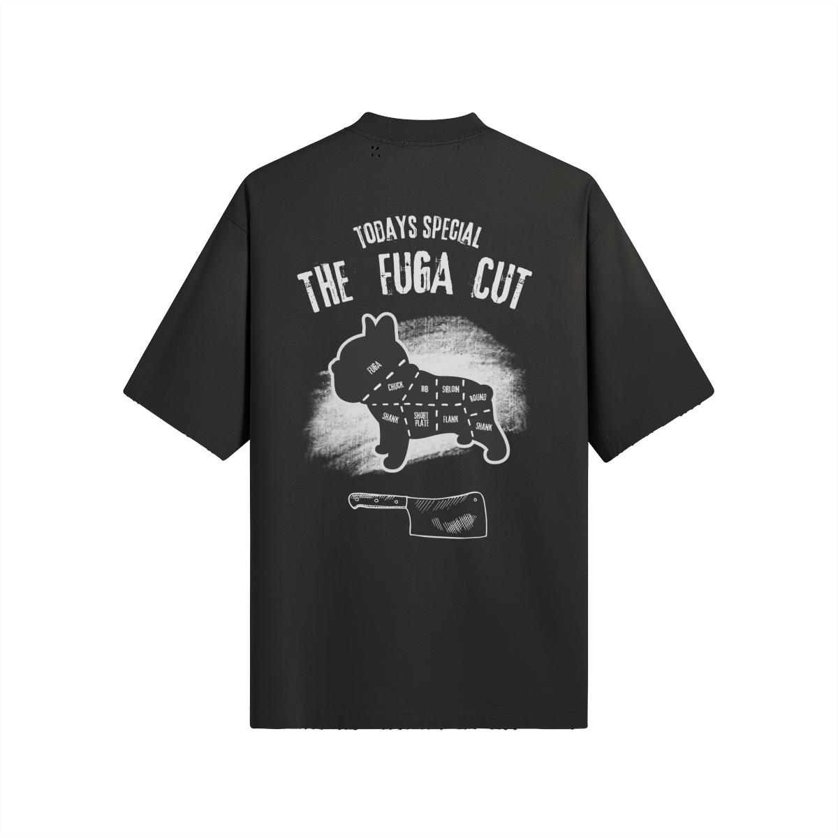 The Fuga Cut Sun Faded Distressed Tee