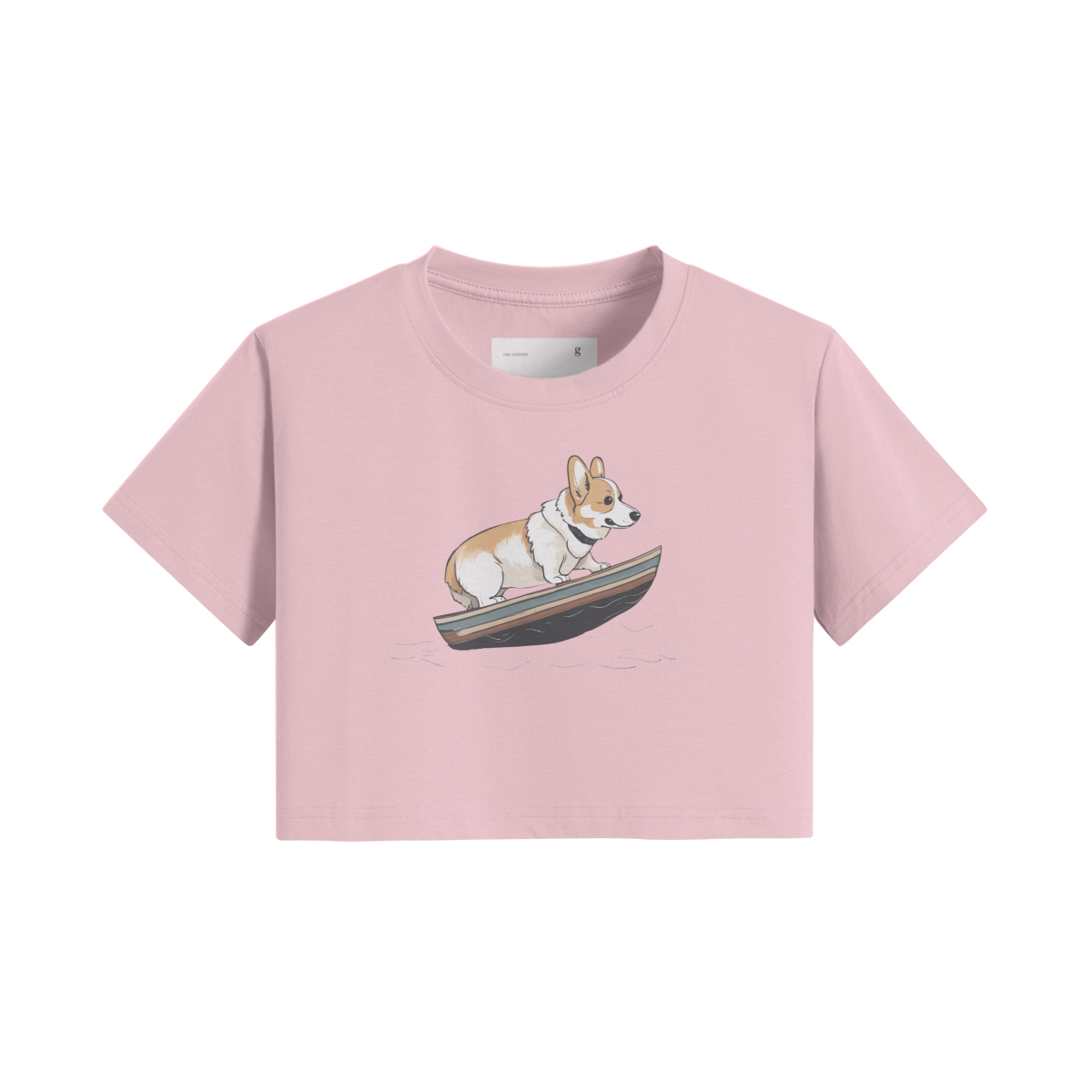 Corgi Little Journey Crop Top Tee