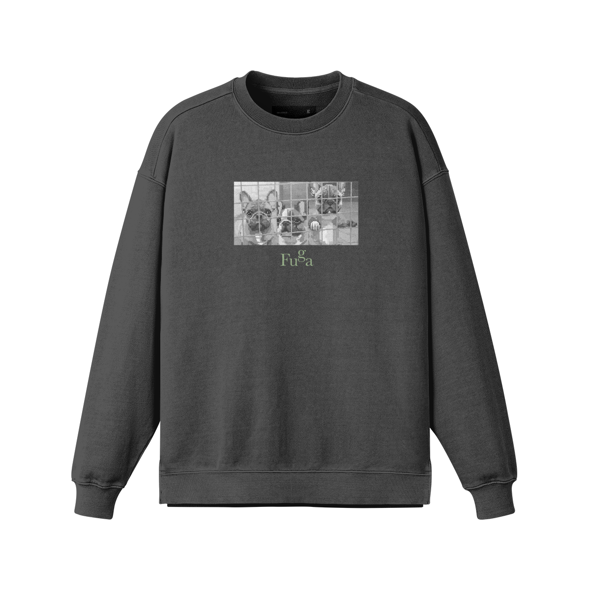 Fuga x PGRS Side Slit Faded Sweater