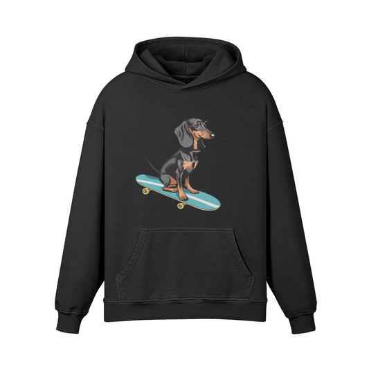 Doxie Skater Crew Fleece-lined Hoodie