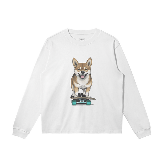 Skateboarder Inu L/S Tee